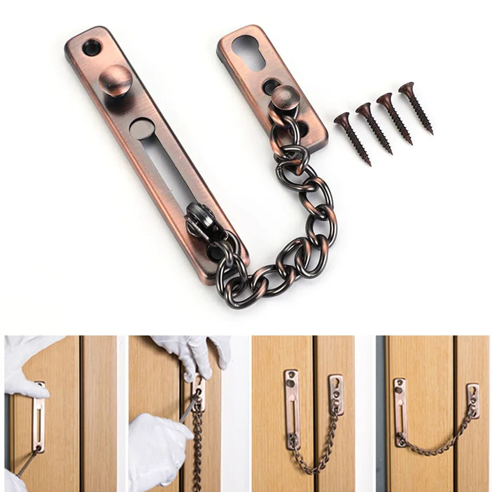 Security Chain Door - Türkette mit Schloss, Türschloss, Kettenriegel, Kindersicherung,
