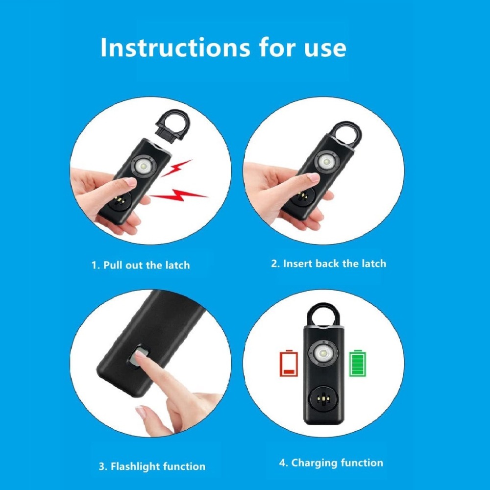 130 dB lauter persönlicher Sic – Personal Alarm Keychain Bewertung und Preis